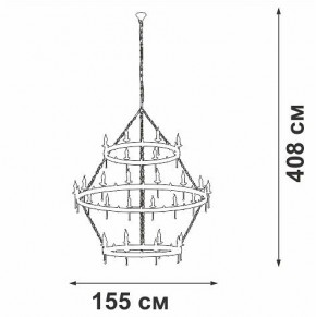Подвесная люстра Vitaluce V1872 V1872-7/16+8+8 в Заречном - zarechnyy.ok-mebel.com | фото 3