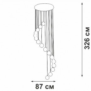 Подвесная люстра Vitaluce V2893 V2893-9/16S в Заречном - zarechnyy.ok-mebel.com | фото 4