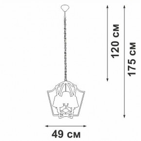 Подвесная люстра Vitaluce V4991 V4991-8/3 в Заречном - zarechnyy.ok-mebel.com | фото 3