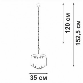 Подвесная люстра Vitaluce V53570 V53570-8/7 в Заречном - zarechnyy.ok-mebel.com | фото 4