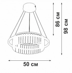 Подвесная люстра Vitaluce V54010 V54010-0/1S в Заречном - zarechnyy.ok-mebel.com | фото 6