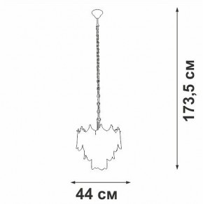 Подвесная люстра Vitaluce V5813 V5813-8/5 в Заречном - zarechnyy.ok-mebel.com | фото 3