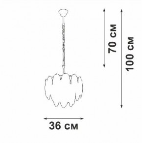 Подвесная люстра Vitaluce V5887 V5887-8/4 в Заречном - zarechnyy.ok-mebel.com | фото 4
