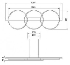 Подвесной светильник Arte Lamp Fluido A3913SP-24BK в Заречном - zarechnyy.ok-mebel.com | фото 3