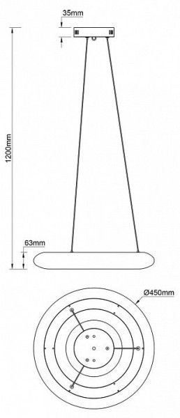 Подвесной светильник Escada Soft 10258/1LED в Заречном - zarechnyy.ok-mebel.com | фото 7