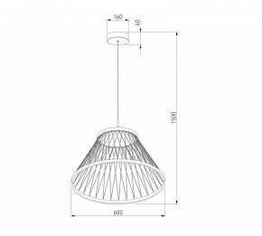 Подвесной светильник Eurosvet Cesta 40017/1 LED коричневый в Заречном - zarechnyy.ok-mebel.com | фото 5