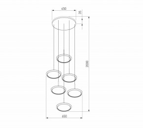 Подвесной светильник Eurosvet Crespella 90034/6 золото в Заречном - zarechnyy.ok-mebel.com | фото 5