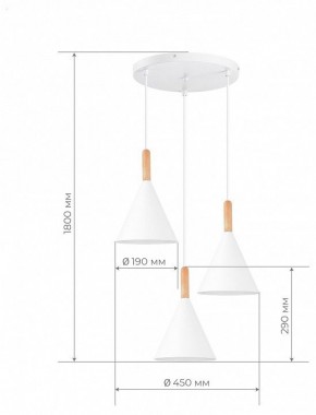 Подвесной светильник EVOLUCE Arket SLE1255-513-03 в Заречном - zarechnyy.ok-mebel.com | фото 4