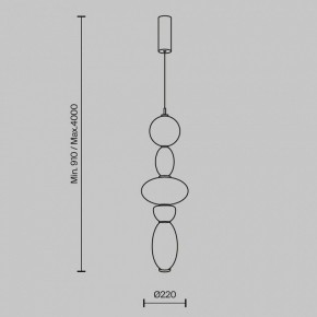 Подвесной светильник Maytoni Adore MOD297PL-L24BS3K1 в Заречном - zarechnyy.ok-mebel.com | фото 5