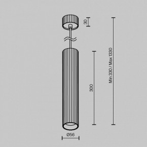 Подвесной светильник Maytoni Calipso P106PL-01-GU10-BS в Заречном - zarechnyy.ok-mebel.com | фото 8