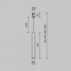 Подвесной светильник Maytoni Focus Led TR155-1-5W4K-BS в Заречном - zarechnyy.ok-mebel.com | фото 2