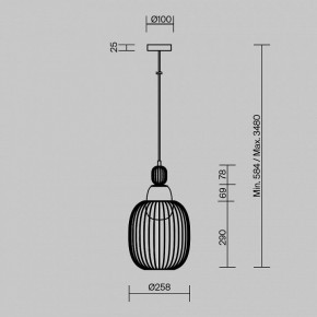 Подвесной светильник Maytoni Levitation MOD376PL-01G1 в Заречном - zarechnyy.ok-mebel.com | фото 5