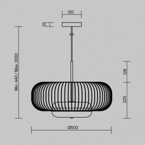 Подвесной светильник Maytoni Levitation MOD376PL-L30G3K в Заречном - zarechnyy.ok-mebel.com | фото 5