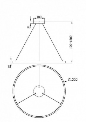 Подвесной светильник Maytoni Rim MOD058PL-L54BK в Заречном - zarechnyy.ok-mebel.com | фото 4