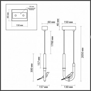 Подвесной светильник Odeon Light Lark 5431/2L в Заречном - zarechnyy.ok-mebel.com | фото 5