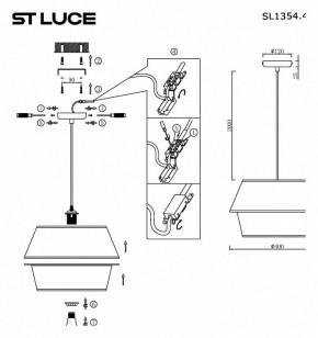 Подвесной светильник ST-Luce Jackie SL1354.413.01 в Заречном - zarechnyy.ok-mebel.com | фото 4