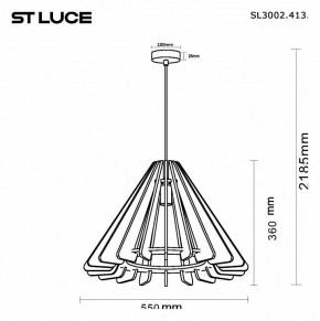 Подвесной светильник ST-Luce Sentito SL3002.413.01 в Заречном - zarechnyy.ok-mebel.com | фото 5