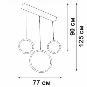 Подвесной светильник Vitaluce V3050 V3050-0/3S в Заречном - zarechnyy.ok-mebel.com | фото 5