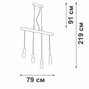 Подвесной светильник Vitaluce V47160 V47160-7/4S в Заречном - zarechnyy.ok-mebel.com | фото 5