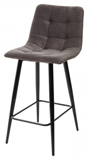 Полубарный стул CHILLI-QB графит #14, велюр / черный каркас (H=66cm) М-City в Заречном - zarechnyy.ok-mebel.com | фото 1