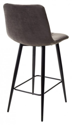 Полубарный стул CHILLI-QB графит #14, велюр / черный каркас (H=66cm) М-City в Заречном - zarechnyy.ok-mebel.com | фото 4