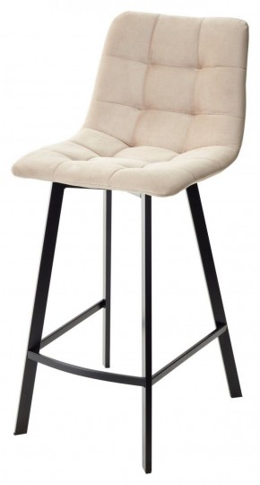 Полубарный стул CHILLI-QB SQUARE бежевый #5, велюр / черный каркас (H=66cm) М-City в Заречном - zarechnyy.ok-mebel.com | фото