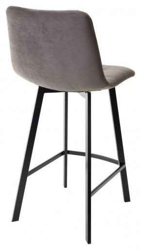 Полубарный стул CHILLI-QB SQUARE графит #14, велюр / черный каркас (H=66cm) М-City в Заречном - zarechnyy.ok-mebel.com | фото 3