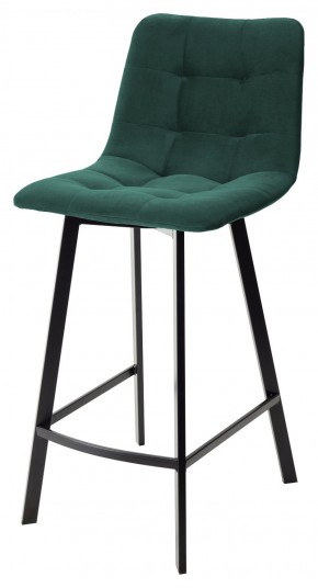 Полубарный стул CHILLI-QB SQUARE зеленый #19, велюр / черный каркас (H=66cm) М-City в Заречном - zarechnyy.ok-mebel.com | фото