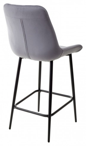 Полубарный стул ХОФМАН, цвет H-14 Серый, велюр / черный каркас H=63cm М-City в Заречном - zarechnyy.ok-mebel.com | фото 5