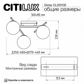 Потолочная люстра Citilux Dorsy CL223132 в Заречном - zarechnyy.ok-mebel.com | фото 12
