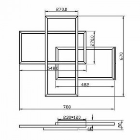 Потолочная люстра Maytoni Line MOD016CL-L80BK в Заречном - zarechnyy.ok-mebel.com | фото 2
