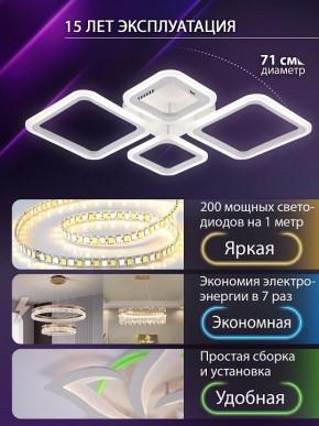 Потолочная люстра Natali Kovaltseva OPTI LED LAMPS 81108/1C в Заречном - zarechnyy.ok-mebel.com | фото 5