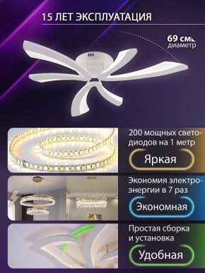 Потолочная люстра Natali Kovaltseva VIO LED LAMPS 81453 в Заречном - zarechnyy.ok-mebel.com | фото 5