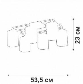 Потолочная люстра Vitaluce V3092 V3092-1/6PL в Заречном - zarechnyy.ok-mebel.com | фото 4