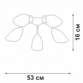Потолочная люстра Vitaluce V31950 V31950/5PL в Заречном - zarechnyy.ok-mebel.com | фото 3