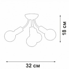 Потолочная люстра Vitaluce V3927 V3927-0/4PL в Заречном - zarechnyy.ok-mebel.com | фото 6