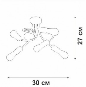 Потолочная люстра Vitaluce V3928 V3928-1/6PL в Заречном - zarechnyy.ok-mebel.com | фото 4