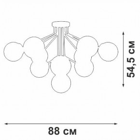Потолочная люстра Vitaluce V42870 V42870-8/10PL в Заречном - zarechnyy.ok-mebel.com | фото