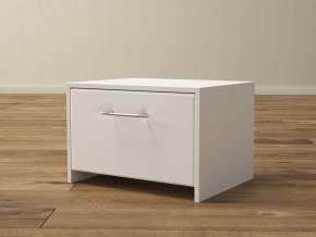 PROxSON Тумба Varna (ЛДСП Белая+экокожа Белый/Белый) 51x40 в Заречном - zarechnyy.ok-mebel.com | фото