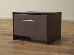 PROxSON Тумба Varna (ЛДСП Венге+экокожа Дуб венге с коричневым) 51x40 в Заречном - zarechnyy.ok-mebel.com | фото
