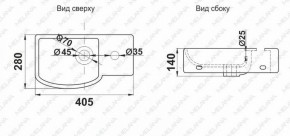 Раковина MELANA MLN-78404L в Заречном - zarechnyy.ok-mebel.com | фото 2