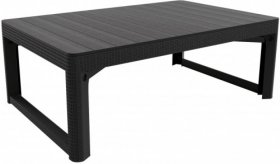 Раскладной стол Лион с регулируемой высотой столешницы (Lyon rattan table) графит (h400/650) в Заречном - zarechnyy.ok-mebel.com | фото 2