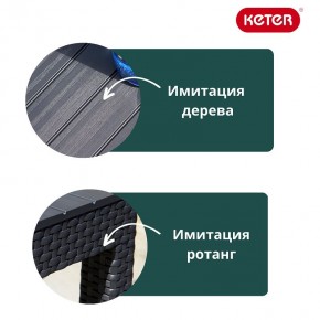Раскладной стол Лион с регулируемой высотой столешницы (Lyon rattan table) графит (h400/650) в Заречном - zarechnyy.ok-mebel.com | фото 6