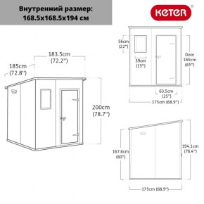 Сарай Манор Пентхаус 6x6 (MANOR PENT 6x6) в Заречном - zarechnyy.ok-mebel.com | фото 3