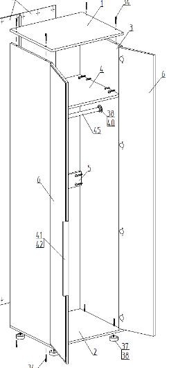 Шкаф 2-ств. для одежды "Лео" в Заречном - zarechnyy.ok-mebel.com | фото 2