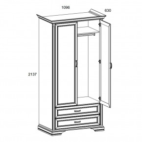 Шкаф 2DG2S, MONAKO, цвет Сосна винтаж/дуб анкона в Заречном - zarechnyy.ok-mebel.com | фото 3