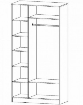 ГАММА Шкаф 3-х створчатый в Заречном - zarechnyy.ok-mebel.com | фото 2