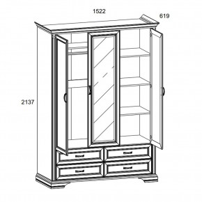 Шкаф 3D4S Z, MONAKO, цвет Сосна винтаж в Заречном - zarechnyy.ok-mebel.com | фото