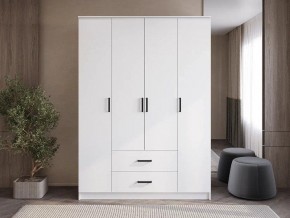Шкаф 4-х створчатый Титан (белый) в Заречном - zarechnyy.ok-mebel.com | фото