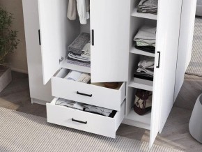Шкаф 4-х створчатый Титан (белый) в Заречном - zarechnyy.ok-mebel.com | фото 3